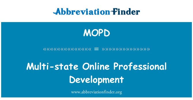 MOPD: Desenvolupament Professional en línia multi-estat