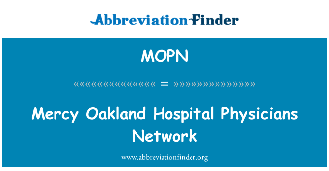 MOPN: Mercy Oakland Hospital läkare nätverk