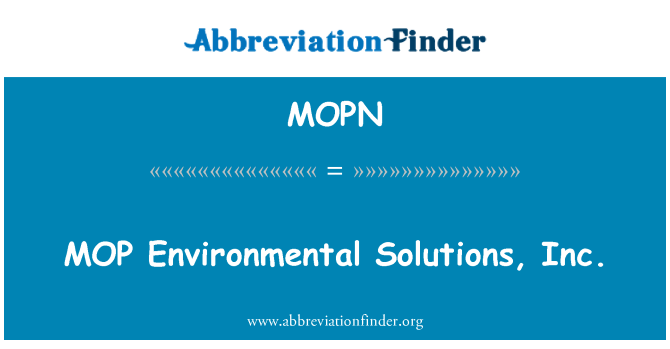 MOPN: BAIETA ambiental Solutions, Inc