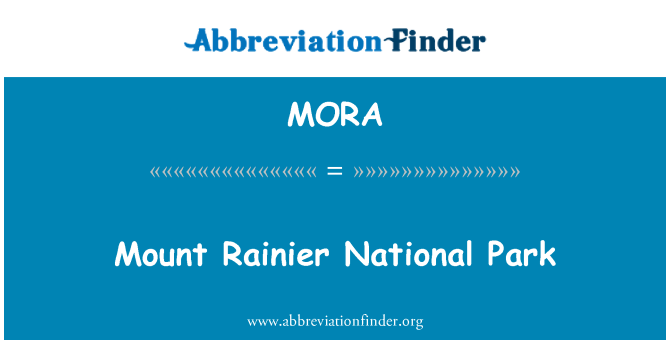 MORA: อุทยานแห่งชาติ Mount Rainier