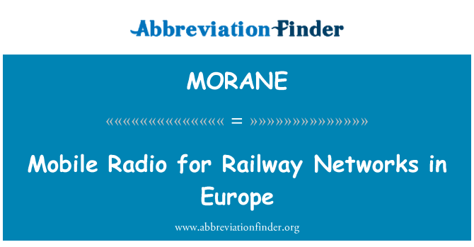 MORANE: Mobilný rádio pre železničné siete v Európe