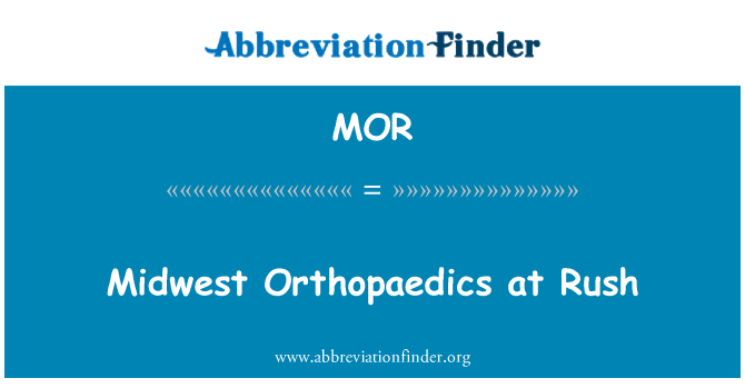 MOR: Orthopaedics Midwest nan pou galope