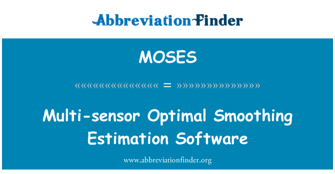 MOSES: Multisenzorový optimální vyrovnání Software pro odhad