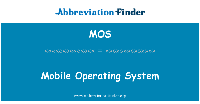 MOS: Mobiilne operatsioonisüsteem