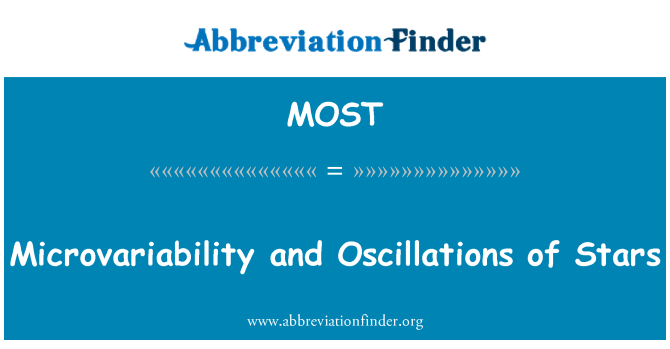 MOST: Microvariability and Oscillations of Stars