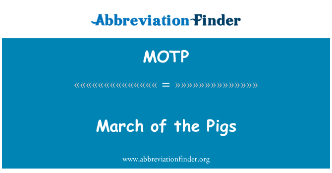 MOTP: Març els porcs