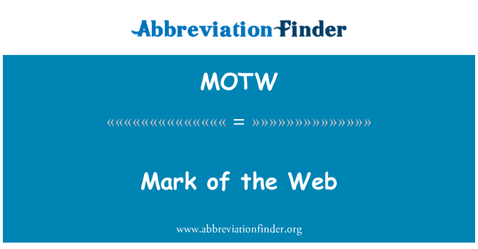 MOTW: Web 的標記