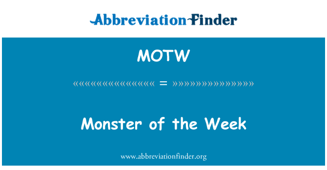 MOTW: מפלצת של השבוע