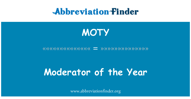 MOTY: Modérateur nan ane a