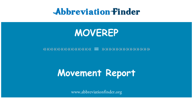 MOVEREP: Circulaţie raportul