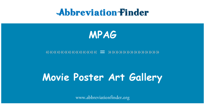 MPAG: 电影海报艺术画廊