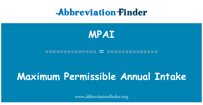 MPAI: Dħul annwali massimu permissibbli