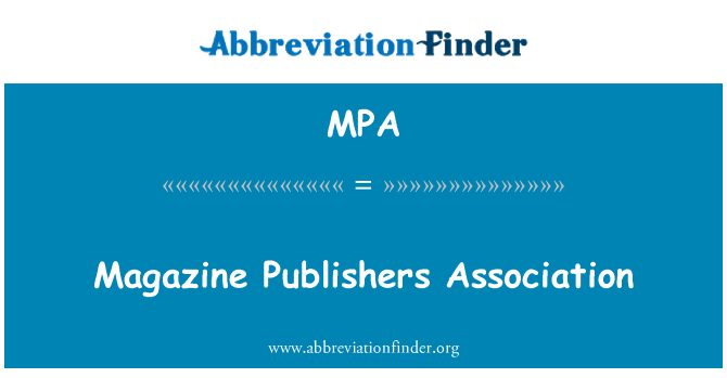 MPA: Piblikatè magazin asosyasyon