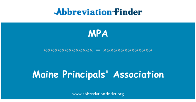 MPA: Maine-Principals Association