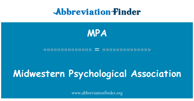 MPA: Asosiyasyon Psikolojik midwestern