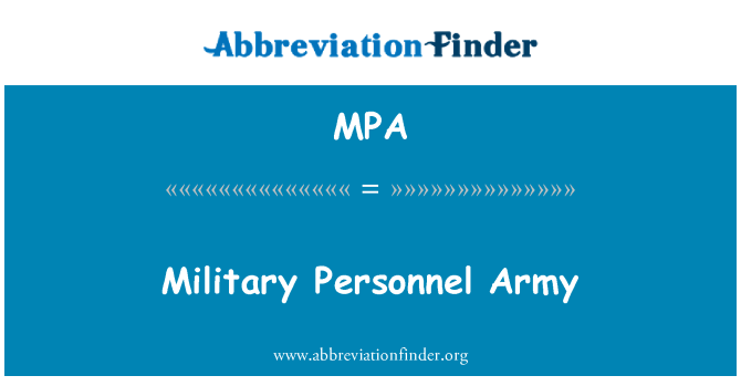 MPA: Militè pèsonèl lame