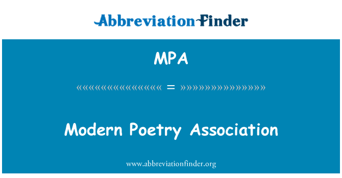 MPA: A la mòd Poésie asosyasyon