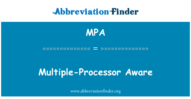 MPA: Flere processorer klar