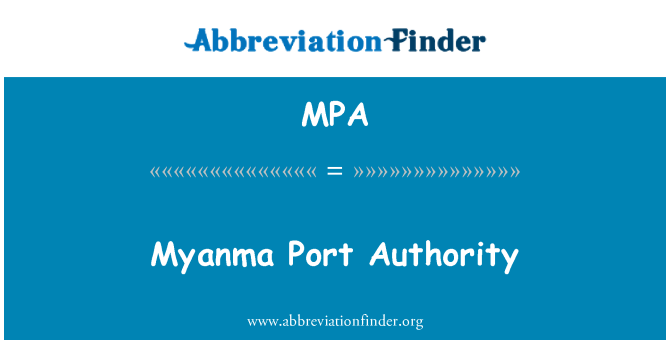 MPA: Otorite pò Myanma