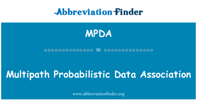 MPDA: 多路徑概率資料關聯