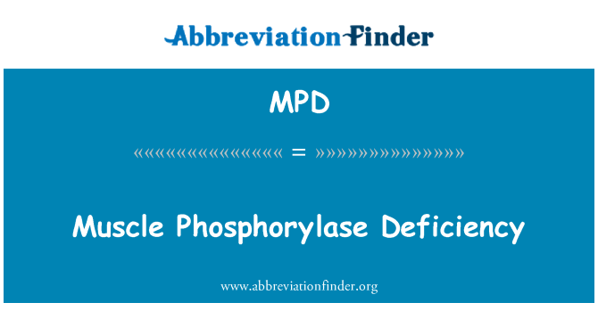 MPD: Doulè misk Phosphorylase en