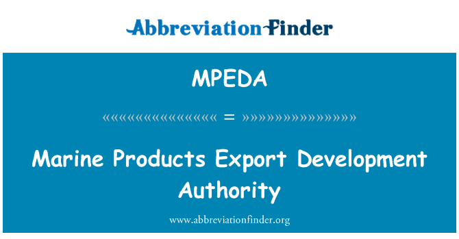 MPEDA: Marine Products Export Development Authority