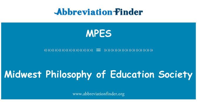 MPES: Midwest-Philosophie der Bildung-Gesellschaft