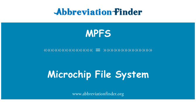 MPFS: Mikrokiip failisüsteemi