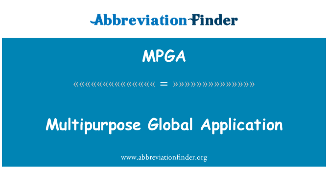 MPGA: Applikazzjoni globali multipurpose
