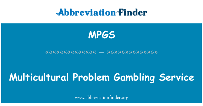 MPGS: Gwasanaeth hapchwarae broblem amlddiwylliannol