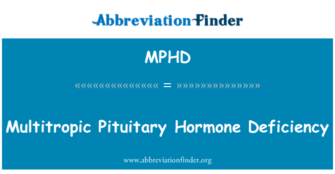 MPHD: Multitropic hypofyse hormonmangel