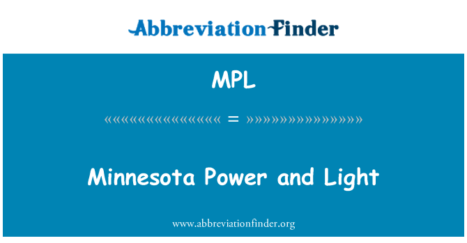 MPL: Minnesota Power and Light