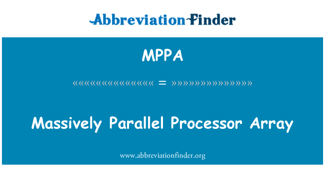 MPPA: Array proċessur reġgħu paralleli