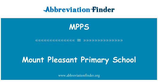 MPPS: Mount Pleasant SD