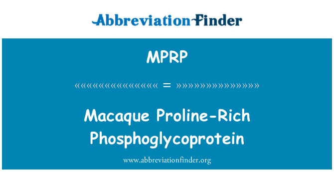 MPRP: Kera Proline-kaya Phosphoglycoprotein