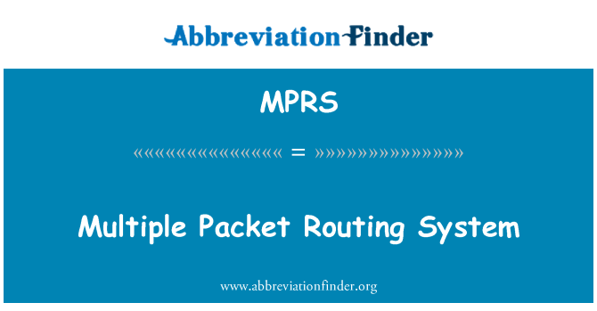 MPRS: Mehrere Packet-Routing-System