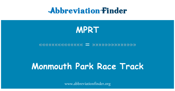 MPRT: Monmouth Park yarış pisti