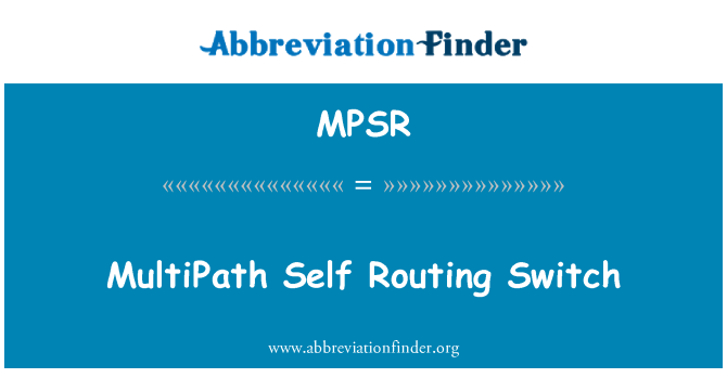MPSR: Swiċċ tar-rotot multiPath awto
