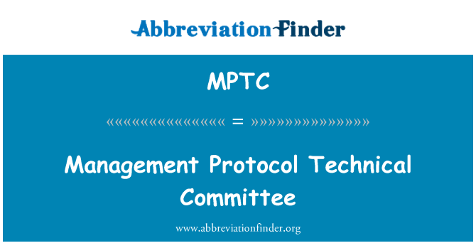 MPTC: Řídící protokol technický výbor