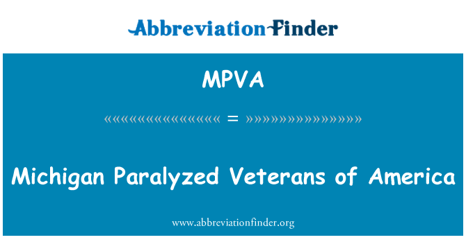 MPVA: Michigan lumpuh veteran Amerika