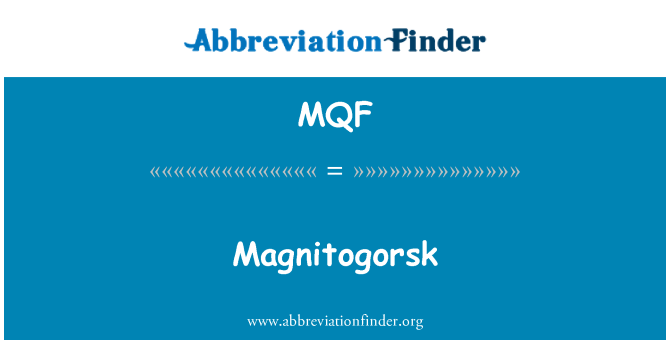 MQF: Magnitogorsk