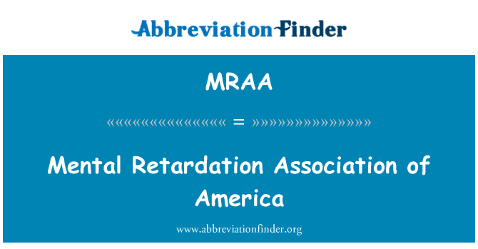 MRAA: Vaimne alaareng Association of America