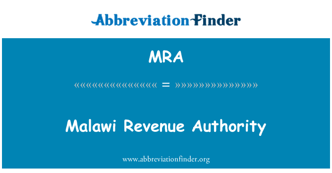 MRA: Otorite sou revni Ameriken Malawi