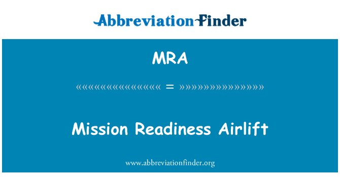 MRA: Mission pripravljenost Airlift