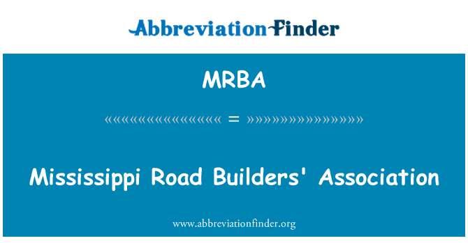 MRBA: Associazione dei costruttori Mississippi Road