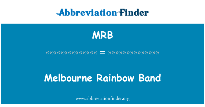 MRB: Melbourne-Rainbow-Band