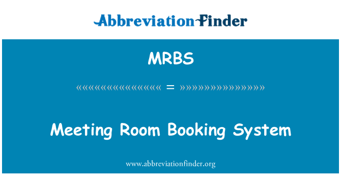 MRBS: Vergadering kamer Booking System