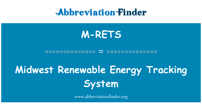 M-RETS: Midwest yenilenebilir enerji izleme sistemi