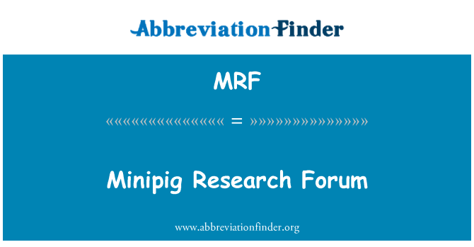 MRF: ماناپگ ریسرچ فورم