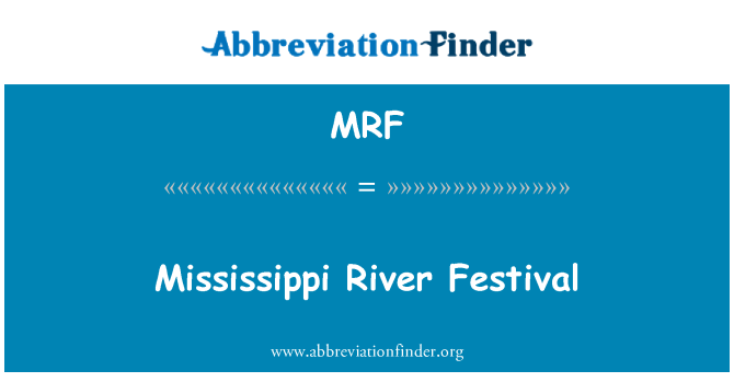 MRF: Mississippi River Festival